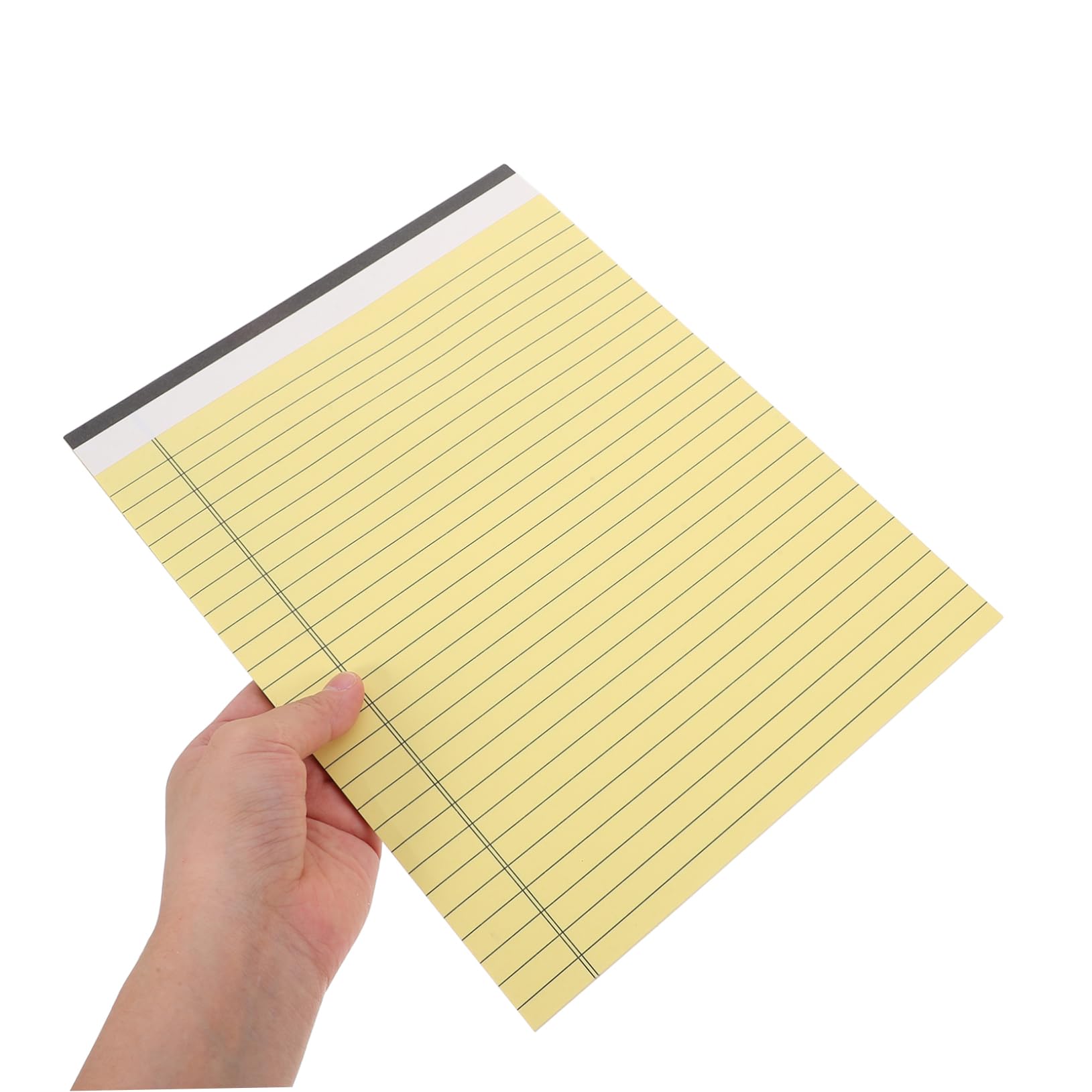 Blocchi Note Legali Gialli 10 Pezzi Stampa Fronte-retro e Carta Spessa, 30 Pagine Ciascuno, per Appunti e Uso Ufficio Quotidiano