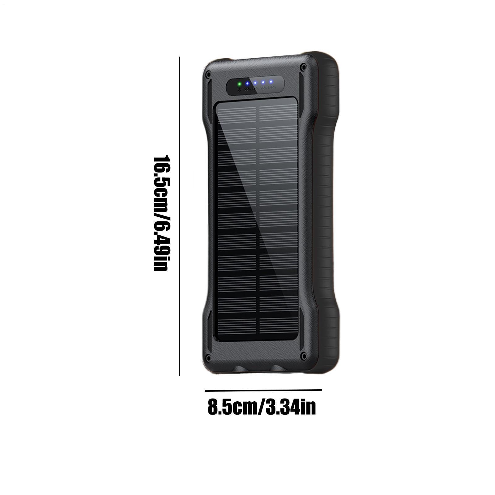 Power Bank Solare Power Bank da 10000 mAh per Telefono con Torcia