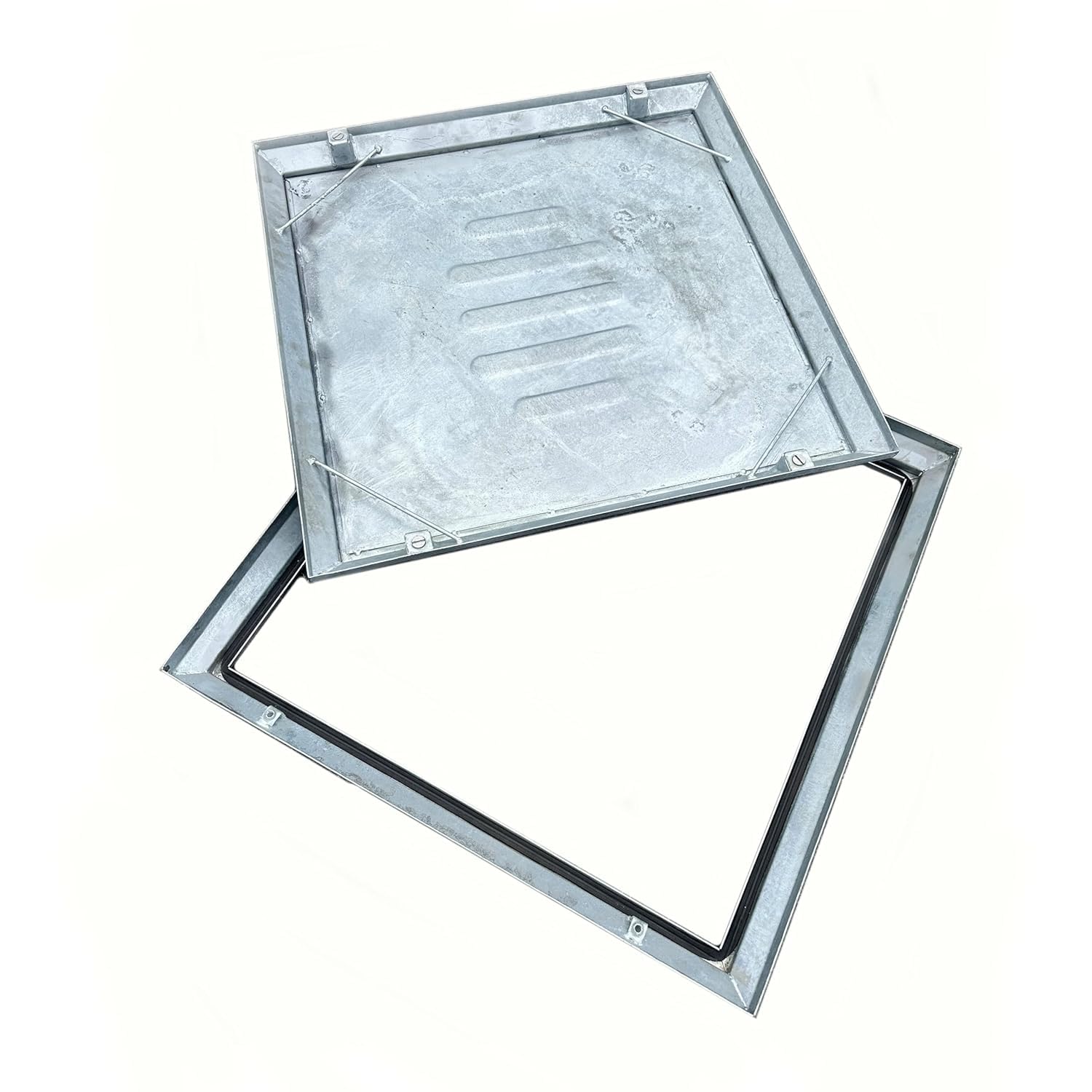 Recessed Double Sealed Manhole Cover & Frame 680×680×60mm 45mm Tray