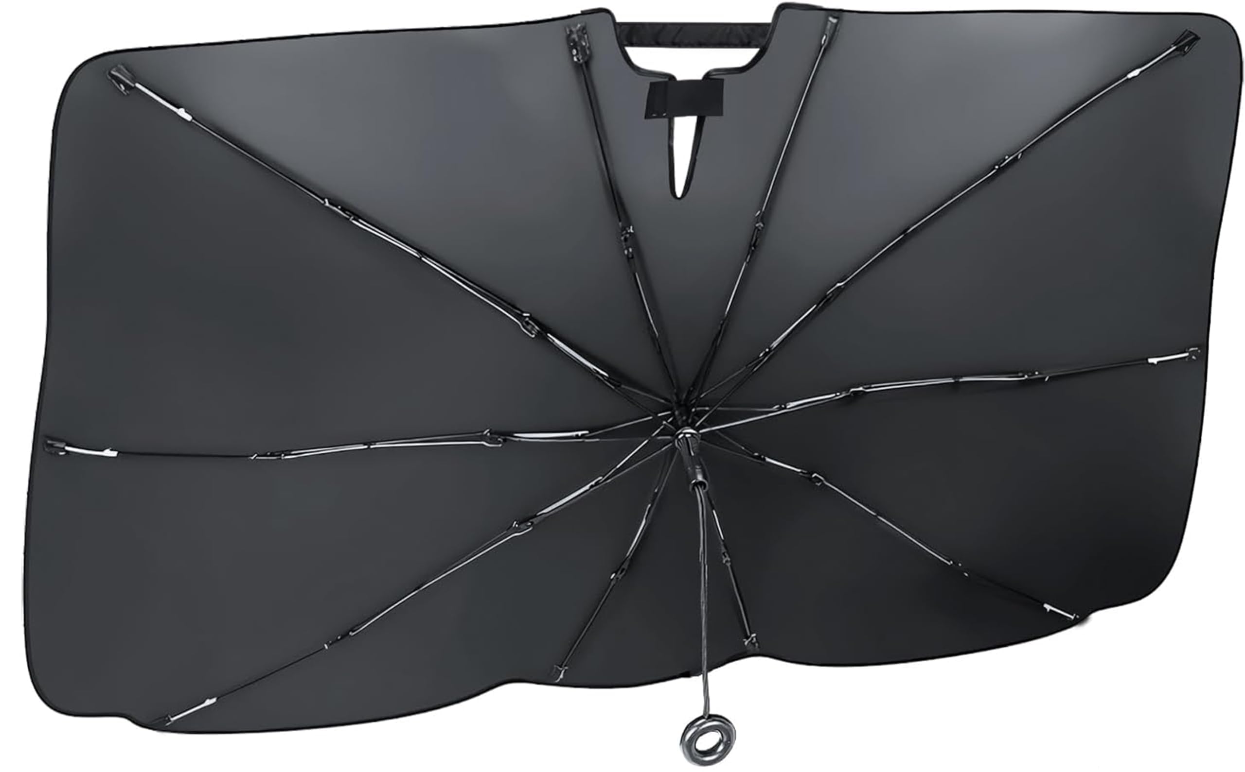 Auto Sonnenschutz Regenschirm für VW T6/T6.1/ T6 California, Faltbarer Windschutzscheibe Sonnenschutz UV-Schutz Reflektor mit Flexiblem Biegbarem Griff,L