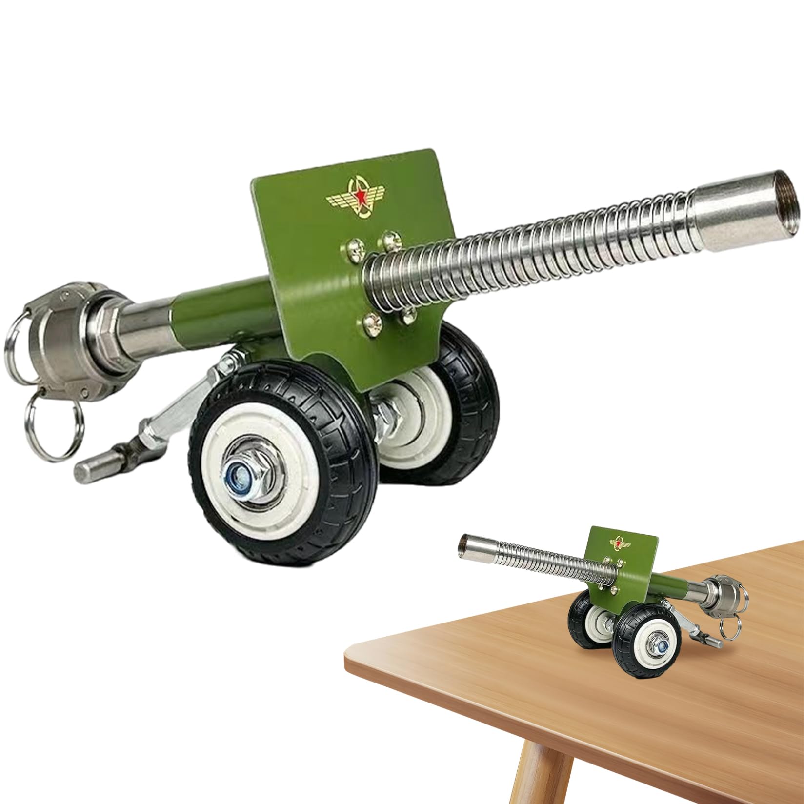 Cannone di petardi, Mini Cannone in Metallo Che spara, sparano continuamente Cracker per Giochi all'aperto, Regalo per Collezionisti