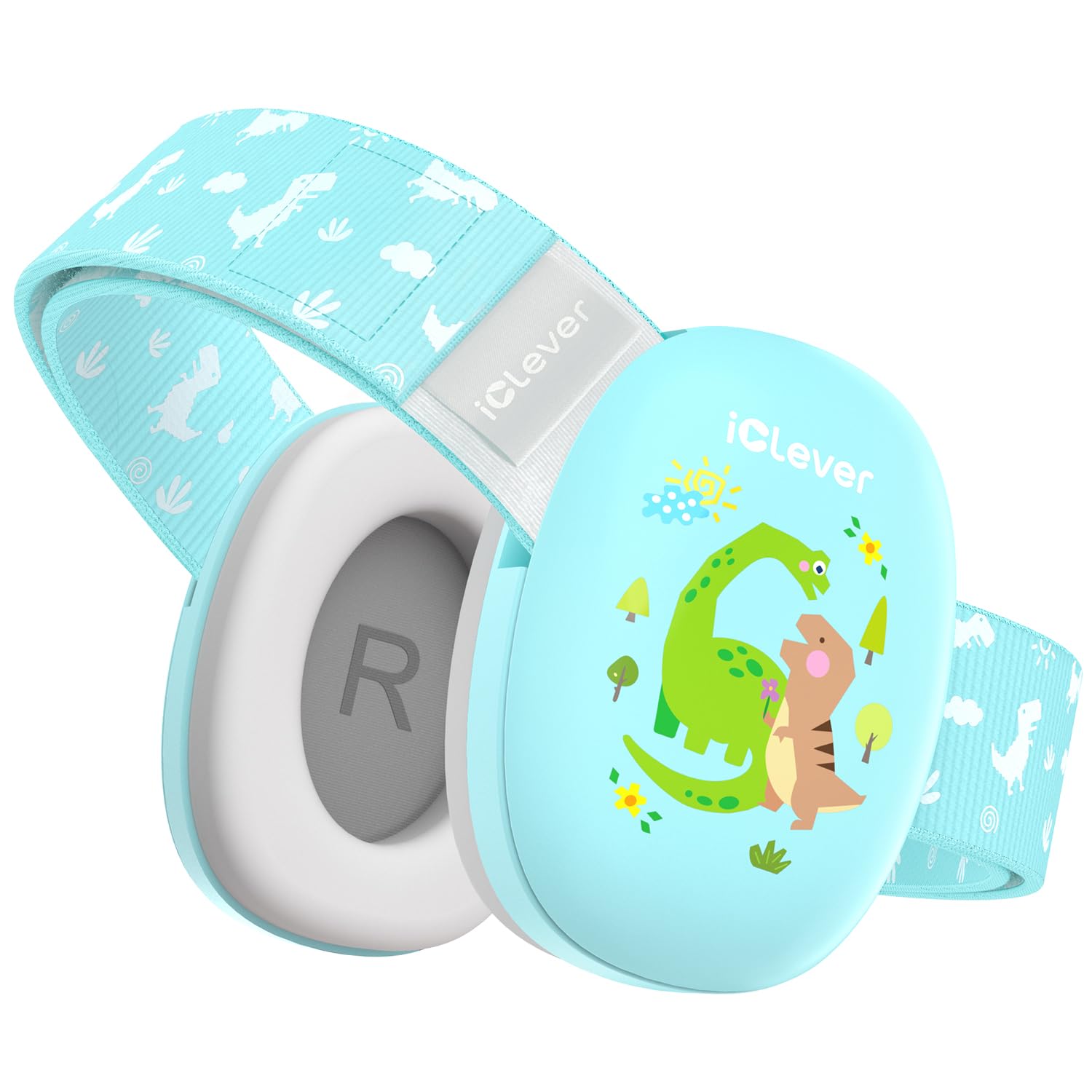 iClever Baby Headphones for Noise Protection for 3-36 Months, NRR 18dB | 15° Adjustable Anti-Slip Headband, Washable, Baby Ear Muffs Noise Protection for Fireworks/Airplane/Sport Event, Focus EM03-image-5