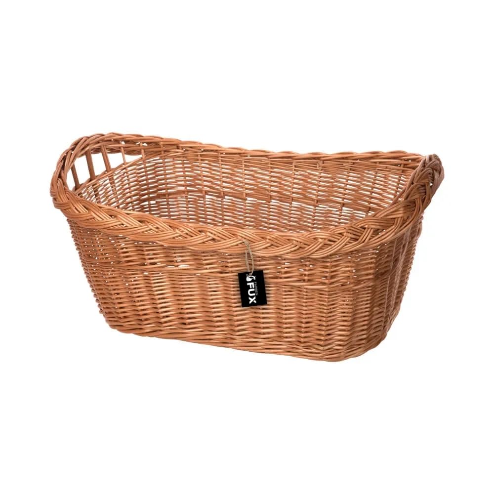 Wäschekorb groß rechteckig Weide gesotten geflochten zwei Griffe 70x52cm
