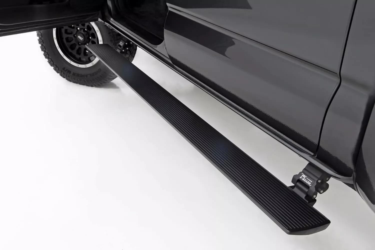 Deployable Electric Running Board Side Step Fits for Hummer H2 2003-2010 Aluminum Black Intelligent Anti-Pinch