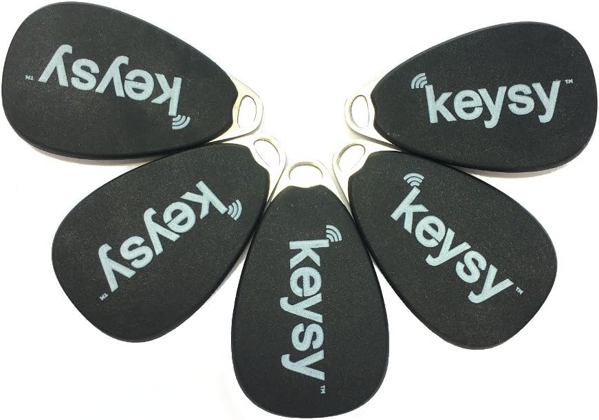 Keysy Rewritable RFID Keyfobs (5-Pack)