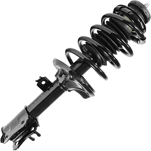 Conjunto de resorte helicoidal y puntal de suspensión delantero derecho/lado del pasajero compatible con Chevrolet Aveo 2004 2005 2006 2007 2008