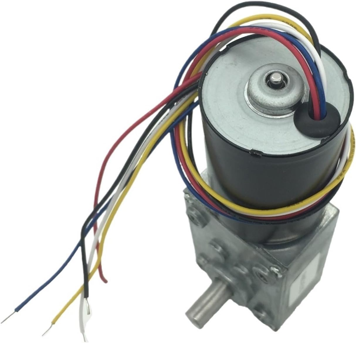 1 Pcs Brushless DC Worm Gear Motor 5840-3650 DC 12V 24V BLDC with Self-Locking Braking Gearbox 8-470rpm Elecric Motor(12v 130rpm)