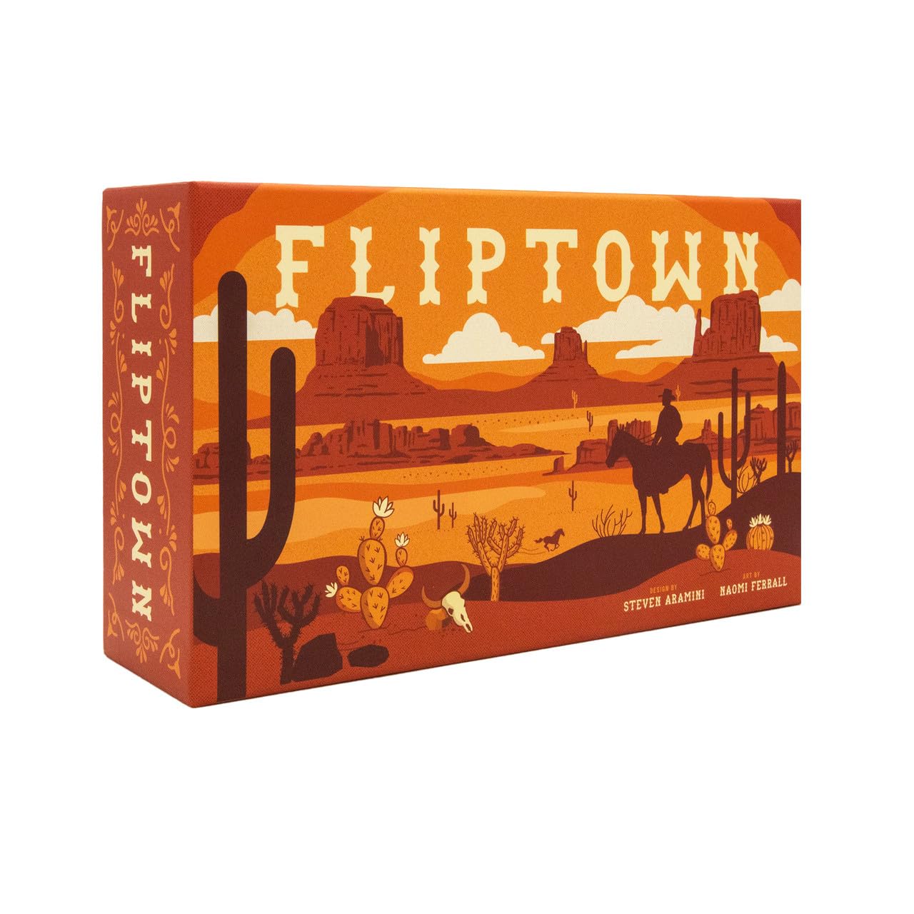 Fliptown - a flip-and-Write Game Where You Explore a Wild west Town for 1-4 Players (14+)