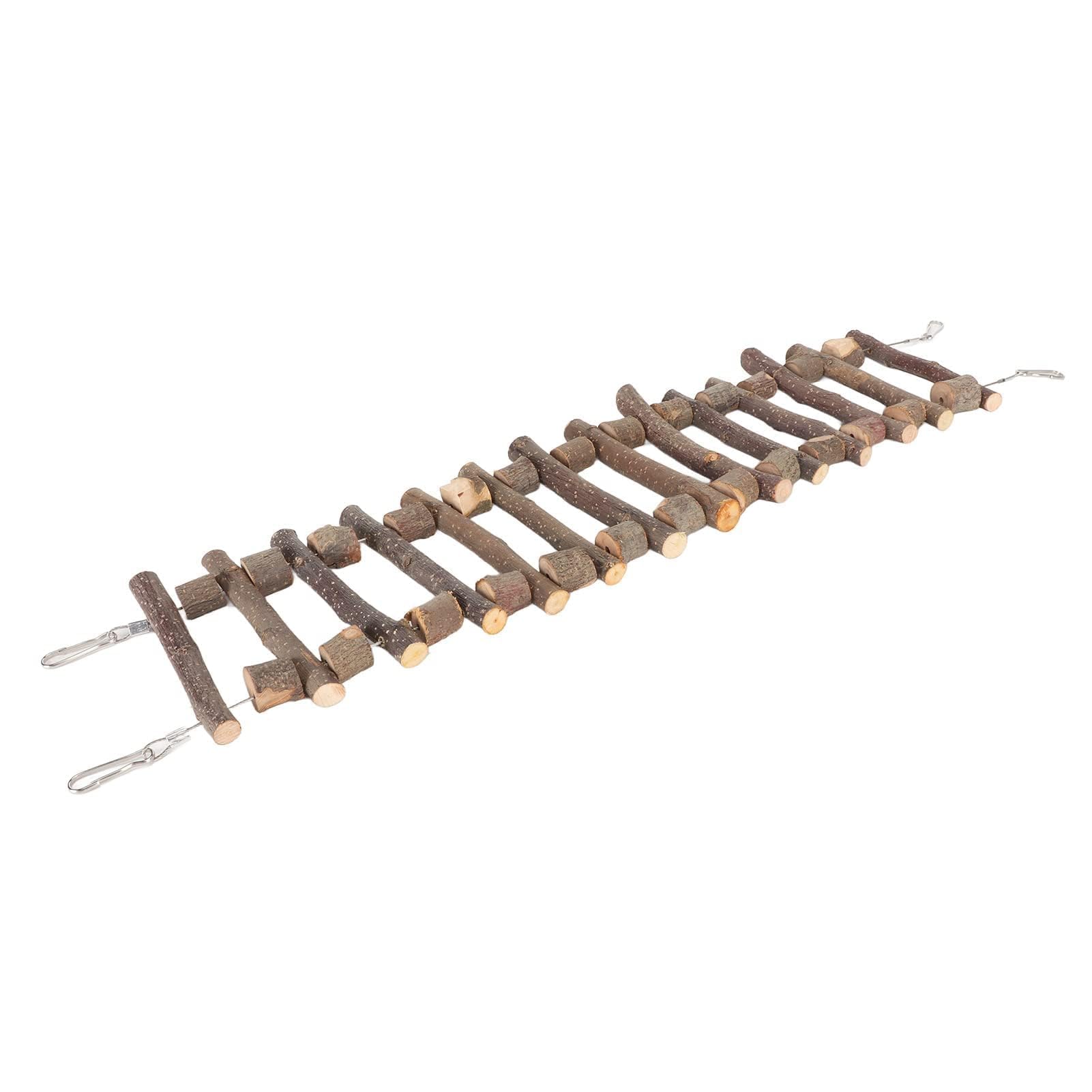 Puente de Escalera de Madera para Pájaros, Flexible y Duradero, para Hámsteres, Loros y Ratones, 50cm