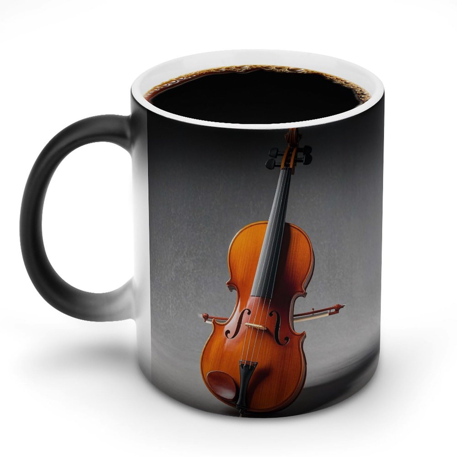 Coffee Mug Color Changing Mug Cello Model Kit Heat Sensitive Mug Novelty Coffee Mugs Funny Coffee Cups Travel Mug Ceramic Mug Sublimation Mugs