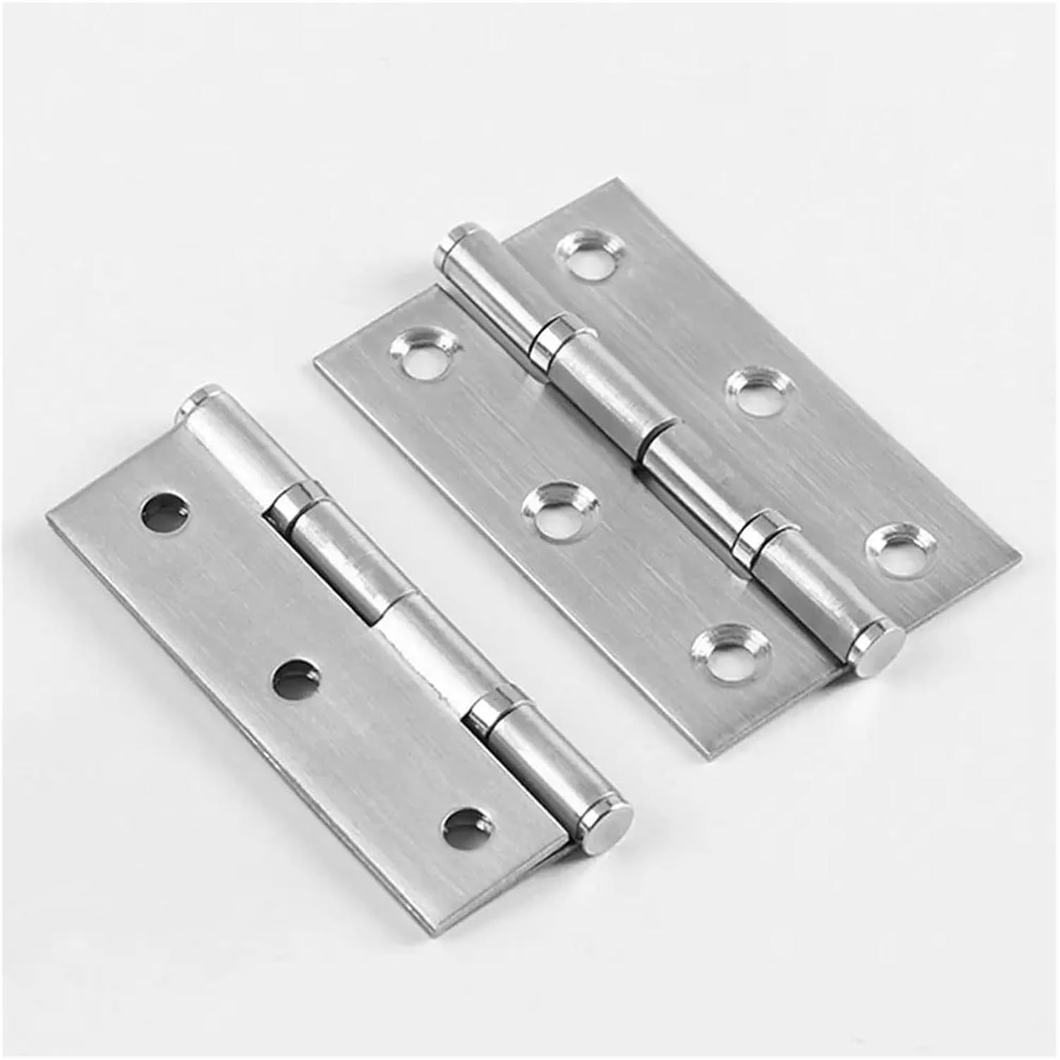 1Pair/2Pcs Window Accessories Door Hinges 270 Degree Mute Silience Cross Hinge with Screws Stainless Steel Furniture Hardware(2 inch)