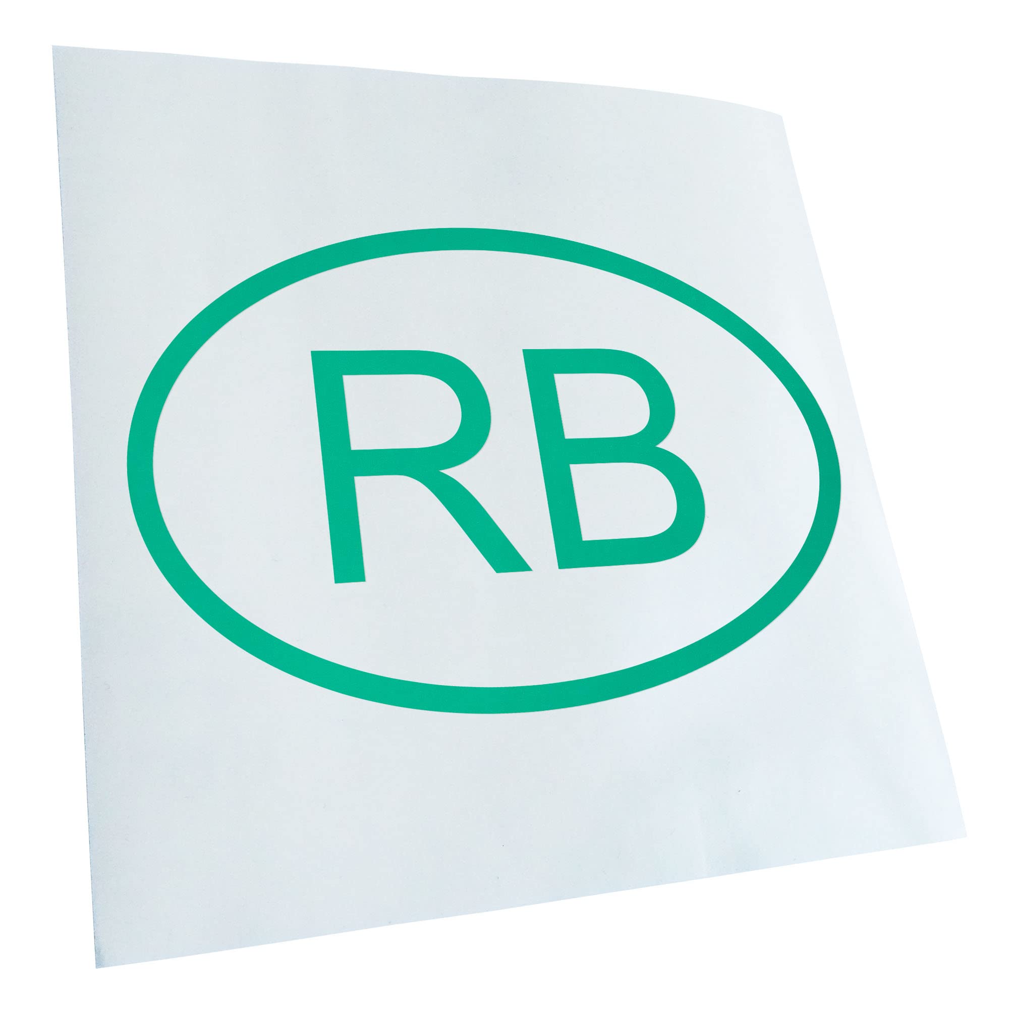 Kiwistar - Car Sticker - Turquoise - 40 x 27 cm Botswana RB - Rear Window Car Sticker Weatherproof for Car Truck Moped Truck - Sticker Exterior Self-Adhesive Tuning Accessories for Window Vehicle