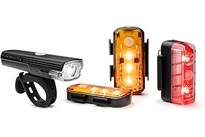 Luminate 360 Thunderbolt Blitz Light Set, Premium Blackburn Bike Lights for Any Rider