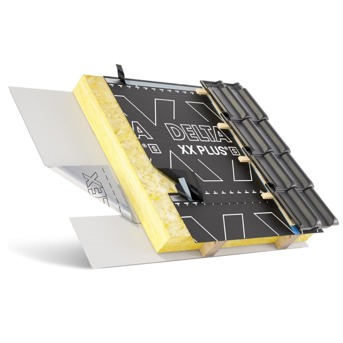 Doerken Ecran de sous-toiture HVP R3 Delta XX PLUS strong avec adhésif 1.50 x 50 m - 02208325