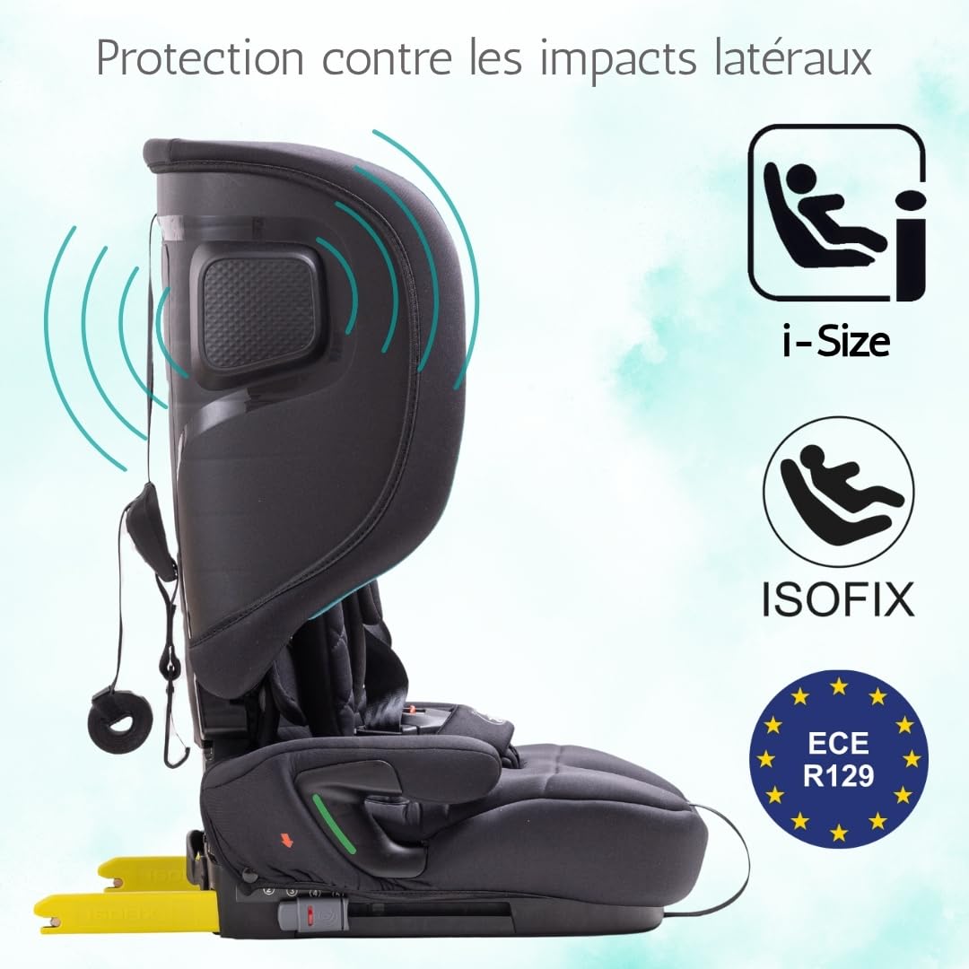 Urban Kanga Wallaroo Grow Siège Auto Pliable 76-150 cm i-Size R129 | ISOFIX, Top Tether et harnais 5 points intégré
