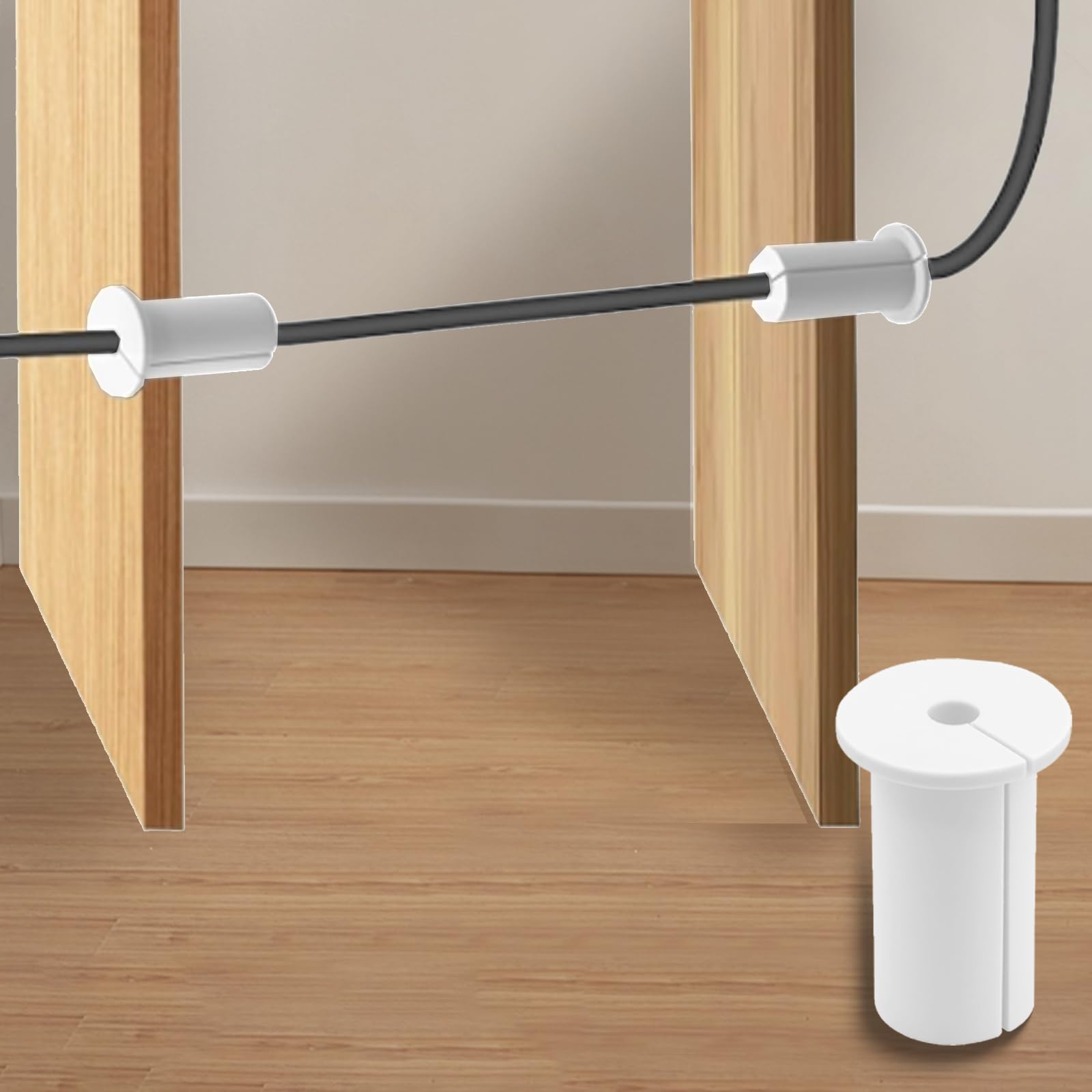 2 stuks Starlink kabelgeleidingsset voor 2,5 cm wandgat en meubeldraadgat, siliconen wanddoorvoer voor Starlink Ethernet-kabeldoorvoer, wandbus-accessoires voor Starlink-kabel (wit