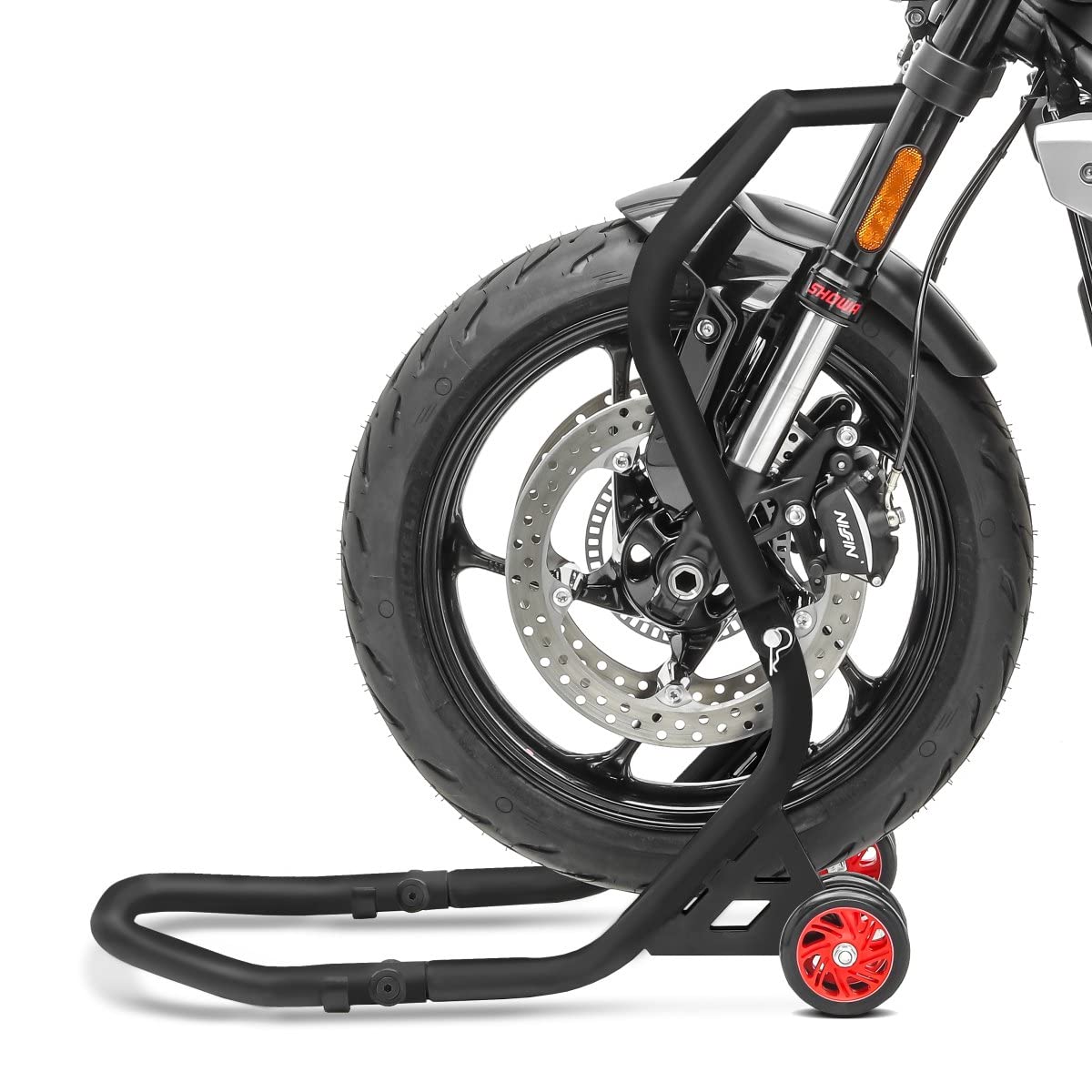 Caballete de tija Moto ConStands Falcone II Compatible para Rueda Delantera