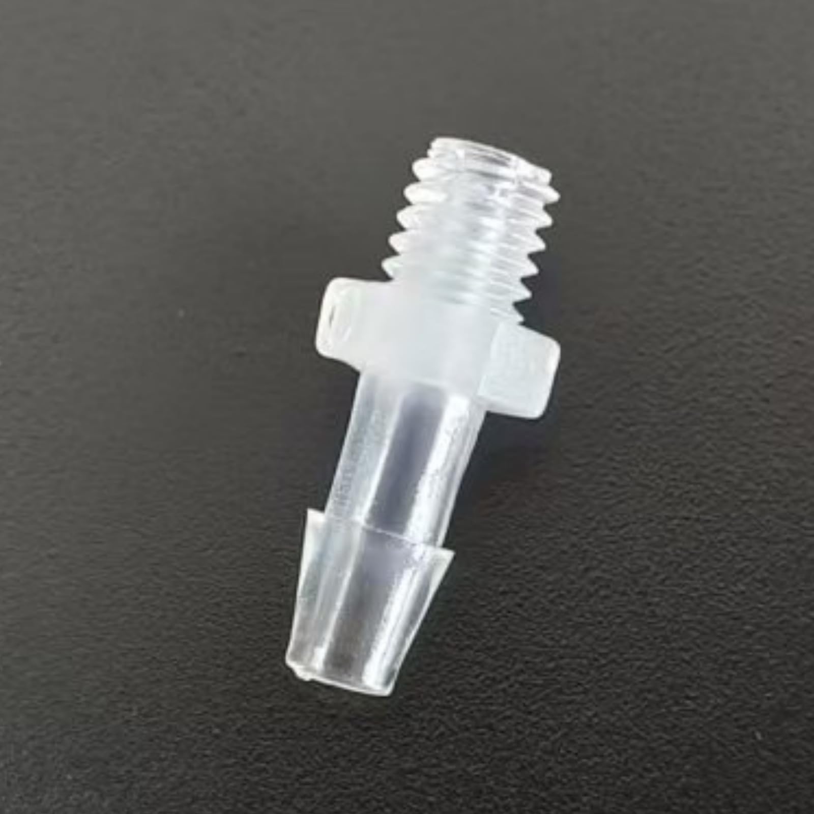Accesorios de manguera de plástico – Adaptador de rosca macho 10-32UNF para laboratorio y maquinaria de alimentos – 50 piezas reutilizables (2,4 mm 3/32 pulgadas)