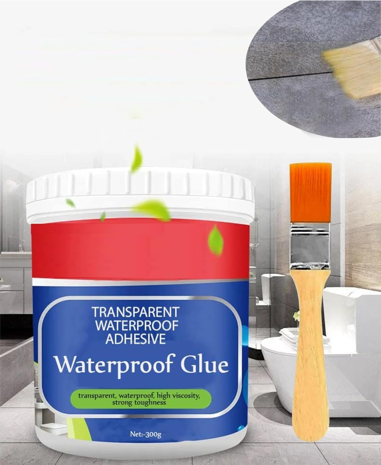 FOMQUAZLI Crack Seal Glue 300gm with Brush Transparent Waterproof Glue for Roof Leakage Crack Seal Agent Roof Water Leakage Solution Water Proof Glue Transparent Glue Waterproofing for Pipe Wall Tiles (B0CZF6MZWS) Amazon Price History, Amazon Price Tracker