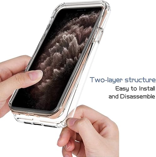 Miniatura 4 de Funda para iPhone 11 Pro Max (serie de cuerpo completo de 360), funda protectora sólida de cristal resistente con protector de pantalla para iPhone