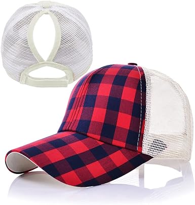 Ponytail Hole Baseball Hats Ponycap 