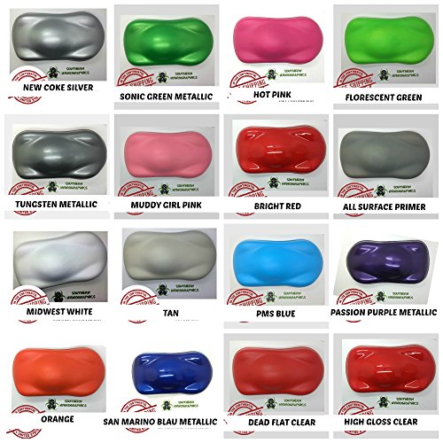 Hydro Film Dip Kit Hydrographics Film - Hydro Dip Film - Hydrographic Film - Water Transfer Printing - Hydro Dipping - Full Kit - Bull Skulls - 6Oz - Tan & High Gloss Clear Coat - Primer - Activator #TOP3