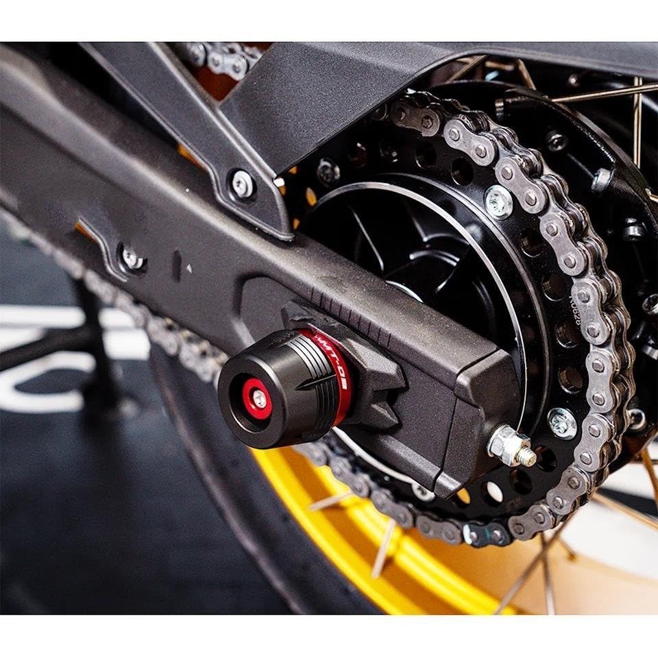 Tamponi Forcella Asse Protezione Per Asse Ruota Forcella Anteriore E Posteriore Per Motocicletta, Per YAMAHA MT-03 MT03 MT 03, Antiurto Per Telaio Anticollisione Moto(Nero,Anteriore Posteriore)