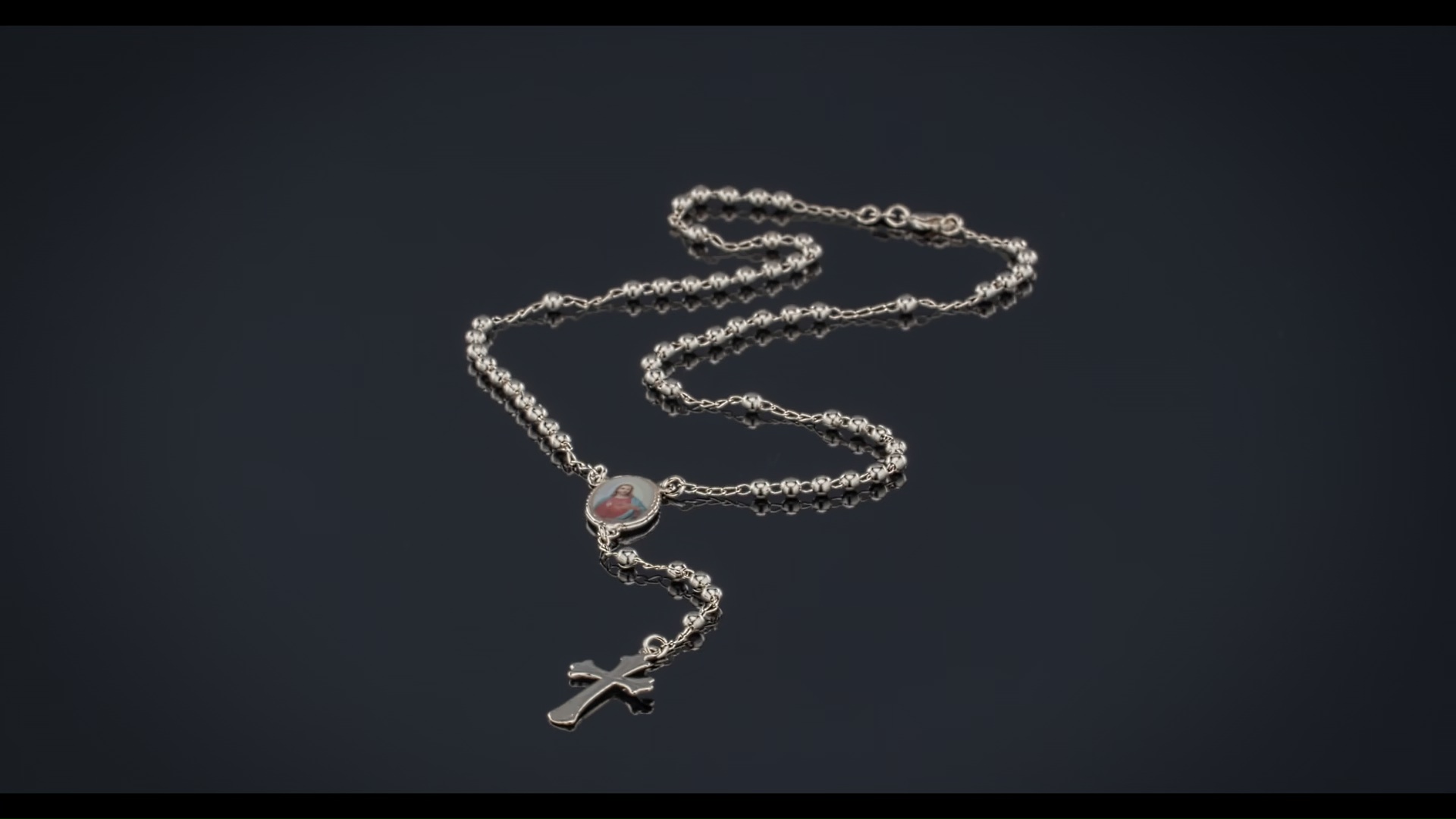 Rosary cross Necklace y2k 十字架 ハート マリア 61DB4YwG0JL