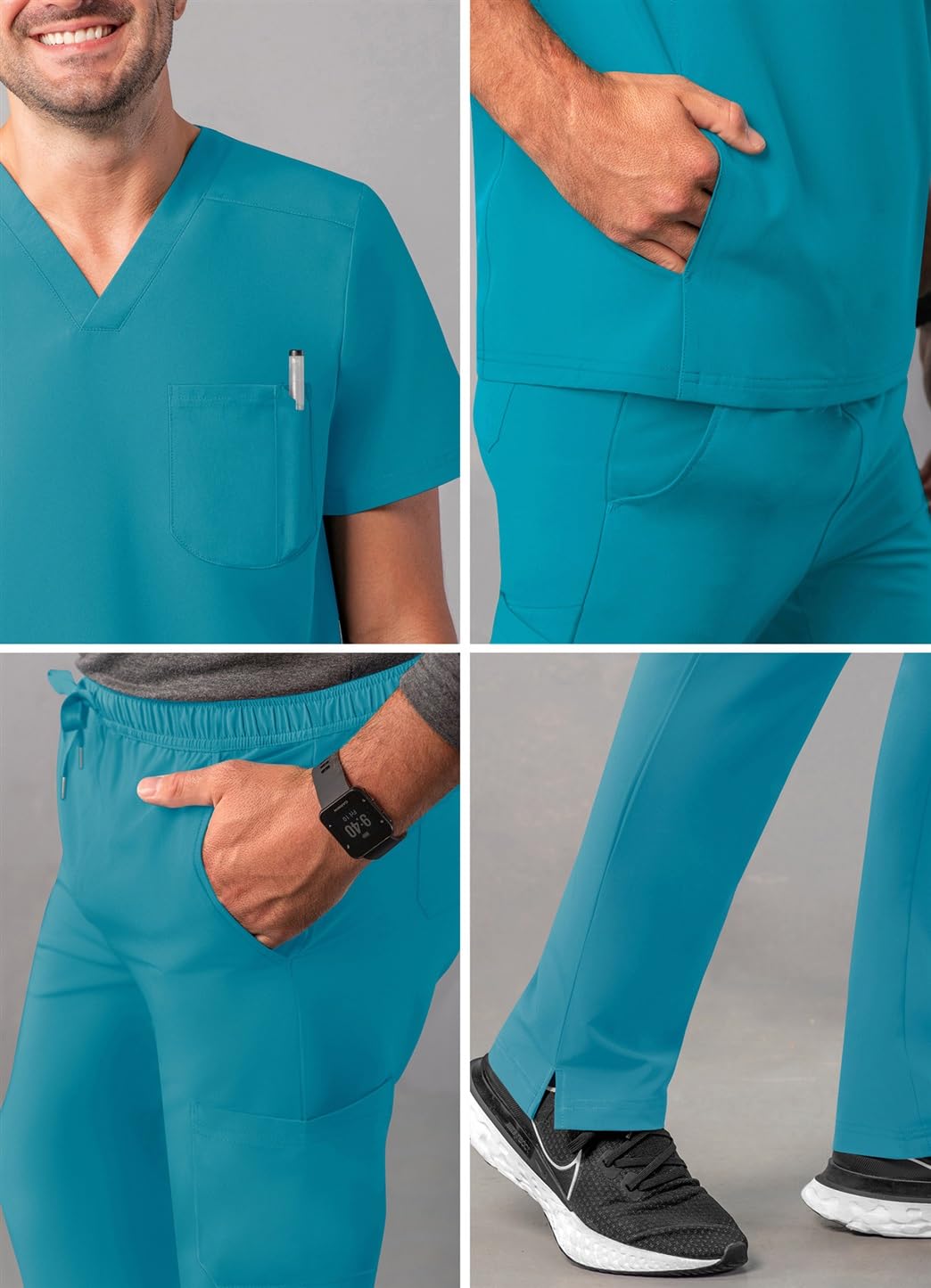 Adar Adición Go-Cadadía Fregar Conjunto Por Hombre - Elegante Fregar Top & Cargamento Fregar Pantalones