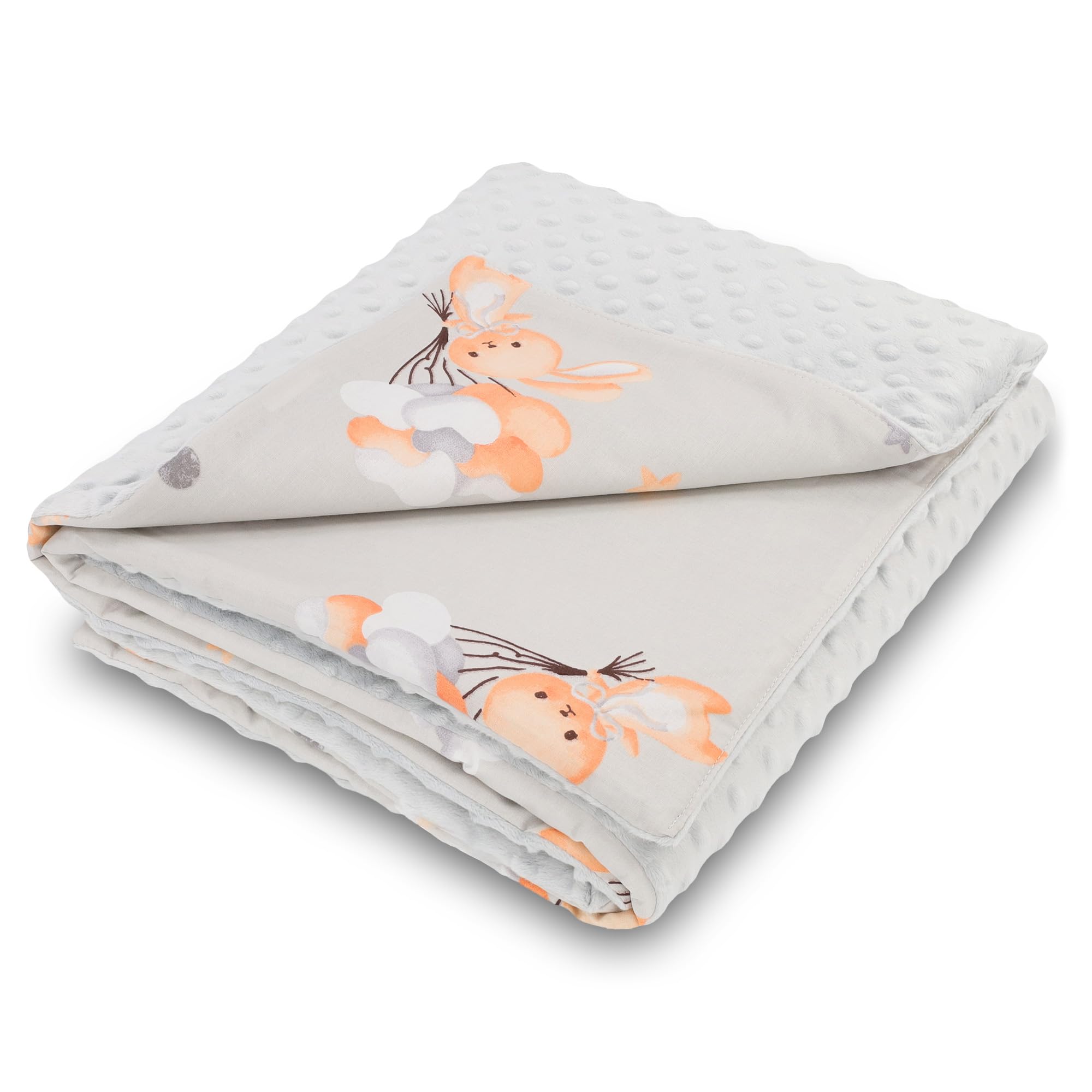 Baby blanket cuddle blanket Summer plush fabric 75x100 cm - children's stroller blankets and starter set for newborns and childrens - Image 2