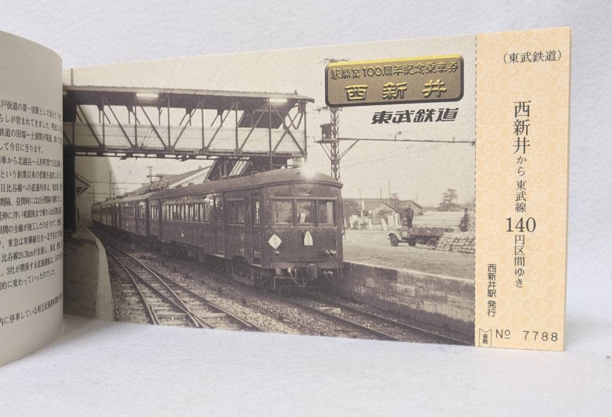 Amazon.co.jp: 14104東武鉄道 駅開業100周年記念乗車券 北千住駅
