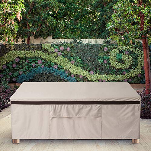 PATIOASIS Patio Sofa Covers 96'' x 40'' x 35'' Waterproof Outdoor Deep Loveseat Cover Extra Large 5 Seat Lawn Sofa Covers 600D