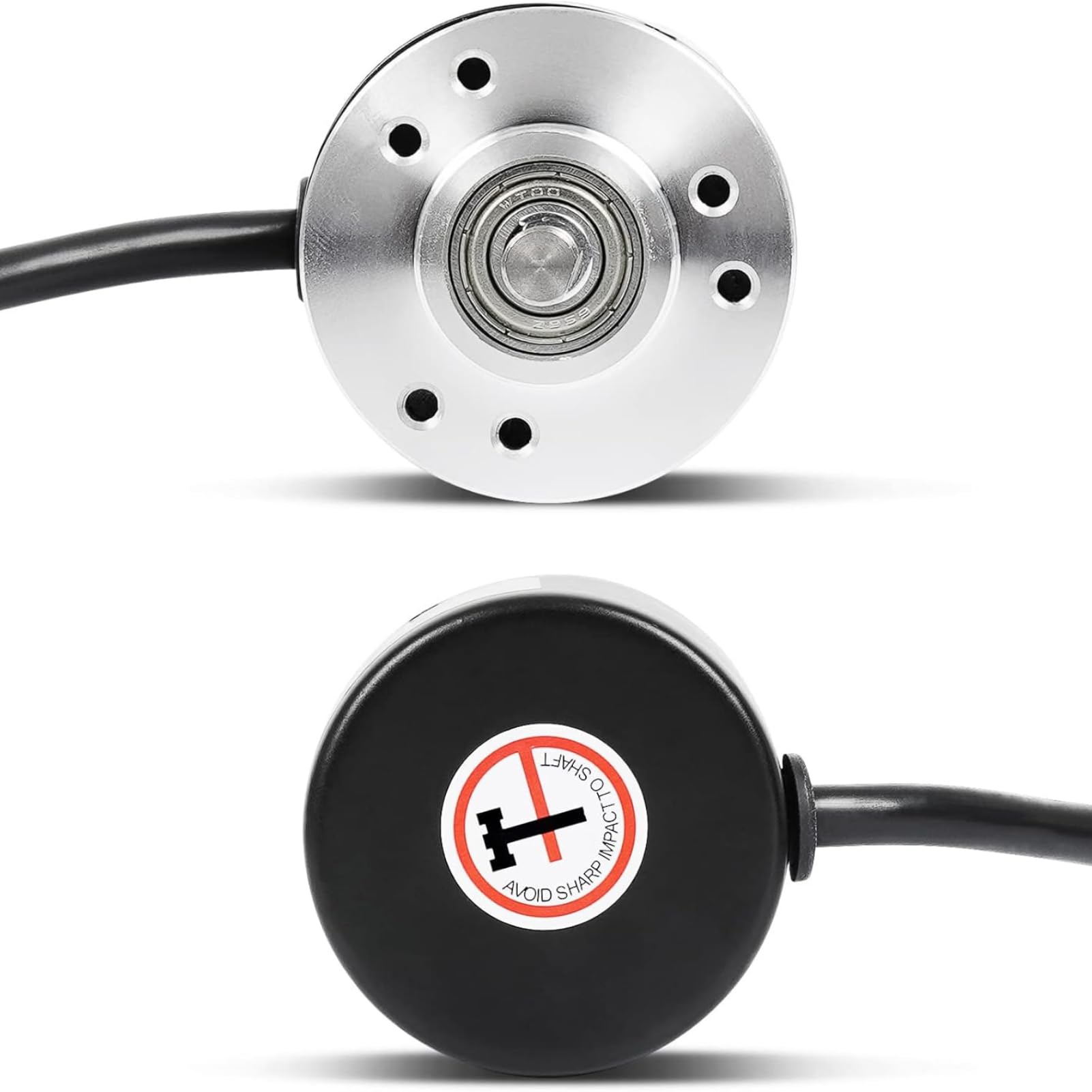 Codeur Incrémental Rotatif, DC5-24V, 600P/R Rotary Encoder AB 2 Phases Arbre 6mm Encodeur Rotatif Optique Incrémental Pour Mesurer La Vitesse De Rotation