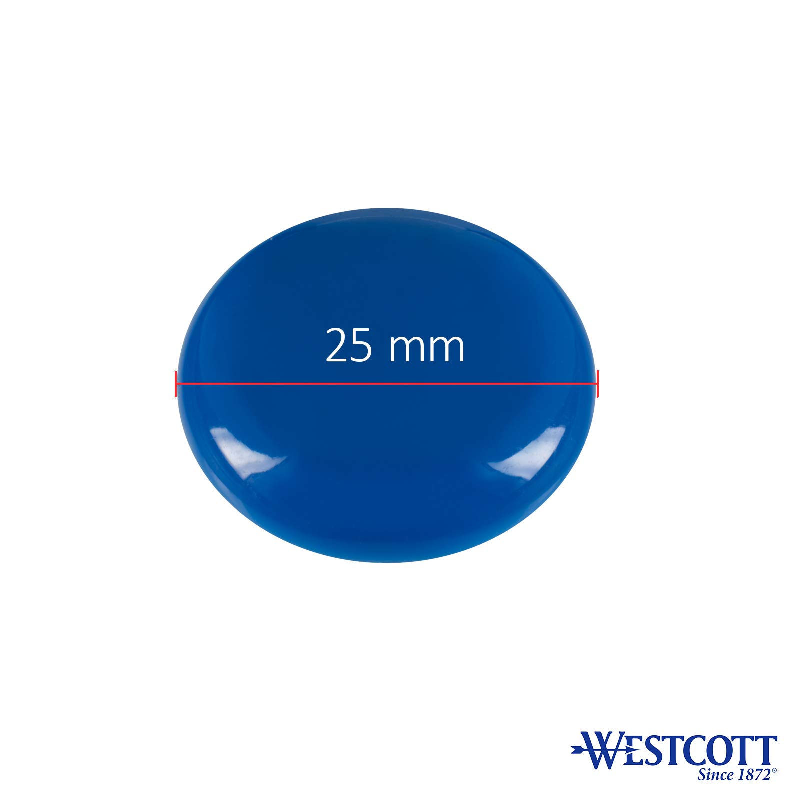 WESTCOTT Haftmagnete 10er Pack, 25 Mm, Rund, Rot, E Produktbild-Vorschau 9