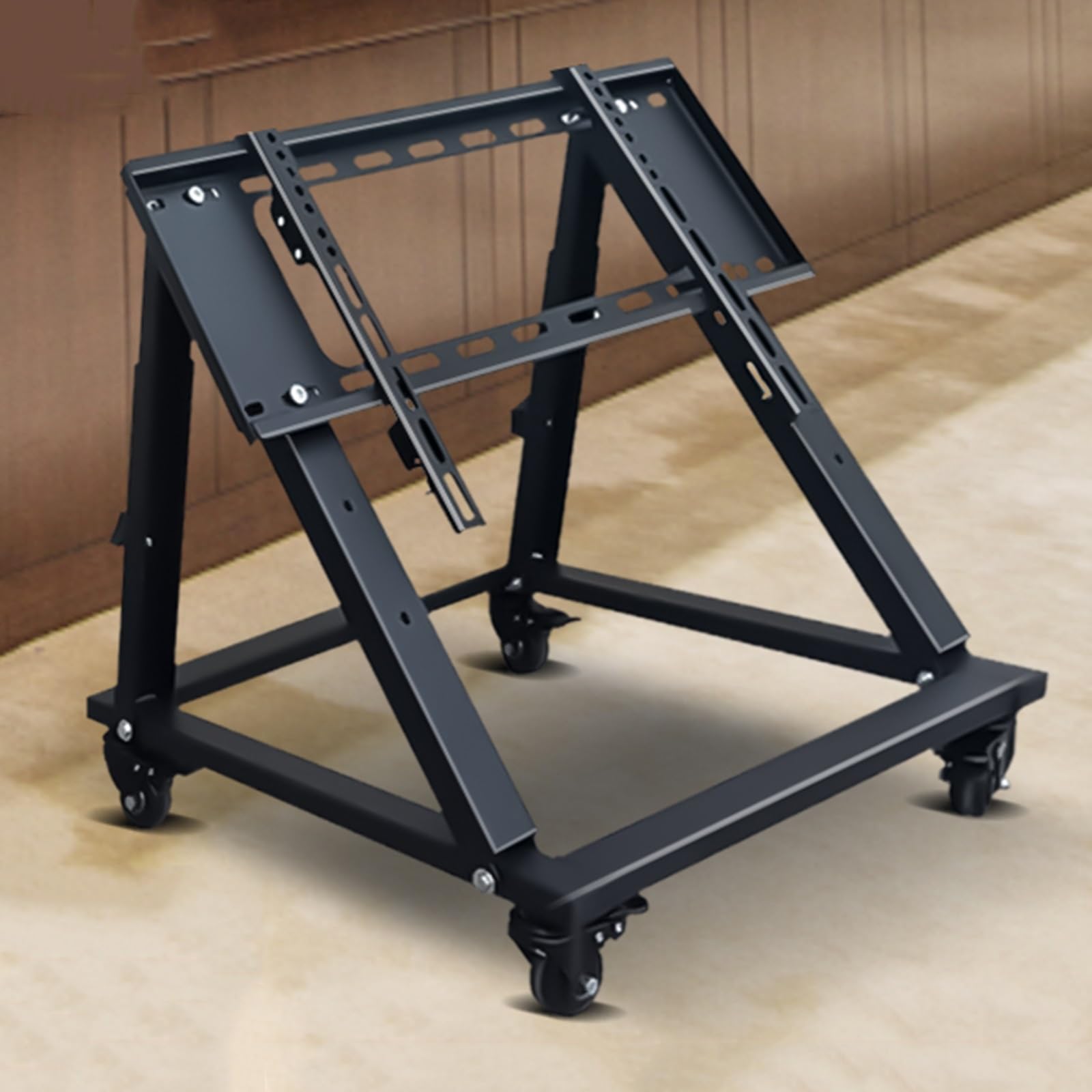 OLSKFUH Universal Tv Stand Rolling Tv Stand For 32-75 Inch Tvs, Mobile Tv Cart With Enlarged Base, Max Load 50Kg/110Lbs, For Home Office Portable Use,