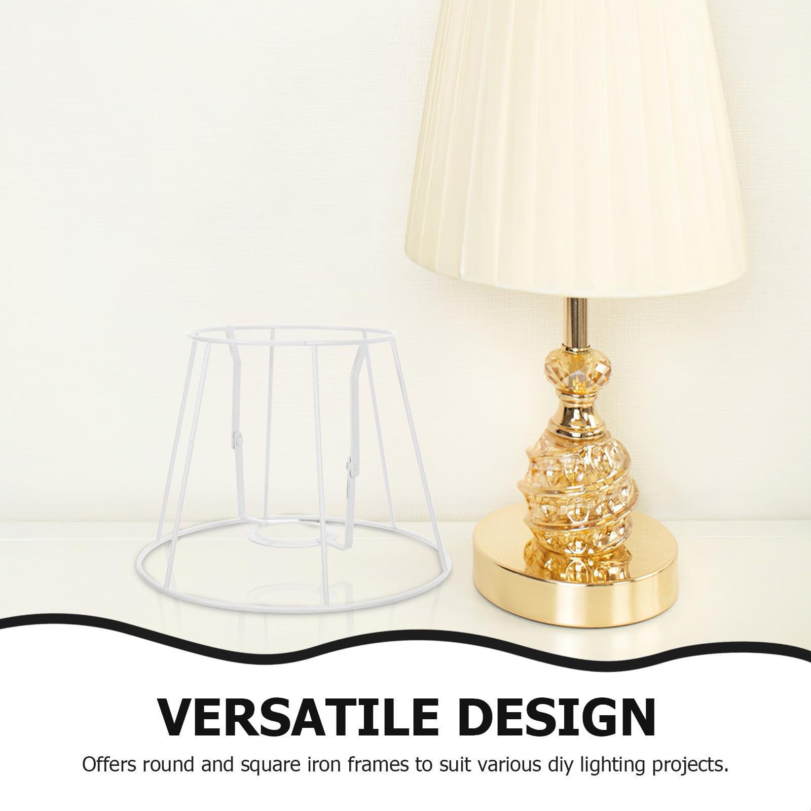 BESPORTBLE Armature Abat-jour Métal Supports Abat-jour Pour Lampes De Bureau Et Suspensions Fournitures Pour Fabrication Abat-jour Diy