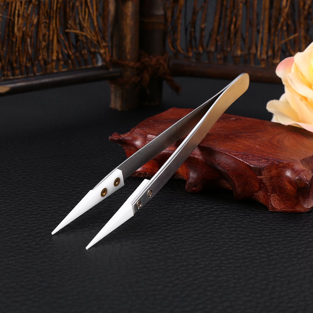 KNIPEX 92 72 45 - 3696 Pinzetta Di Precisione Punta Arrontondata Zigrinata Opacizzata Antiriflesso 3696 - Foto 7