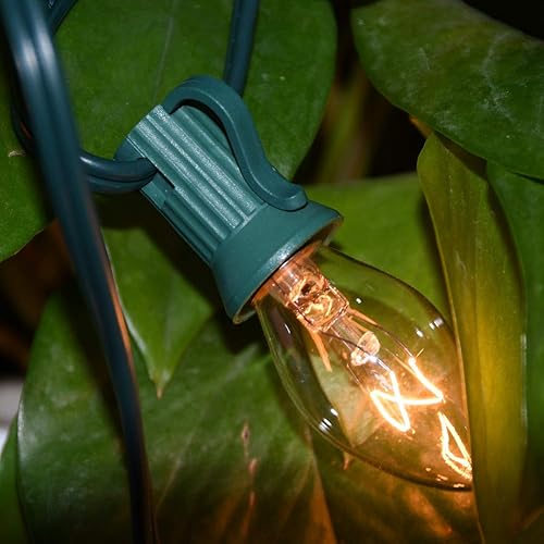 Vista 34 de GOOTHY Paquete de 25 bombillas de repuesto C7 multicolor de Navidad, bombillas de cerámica multicolor para Navidad, exteriores, patio