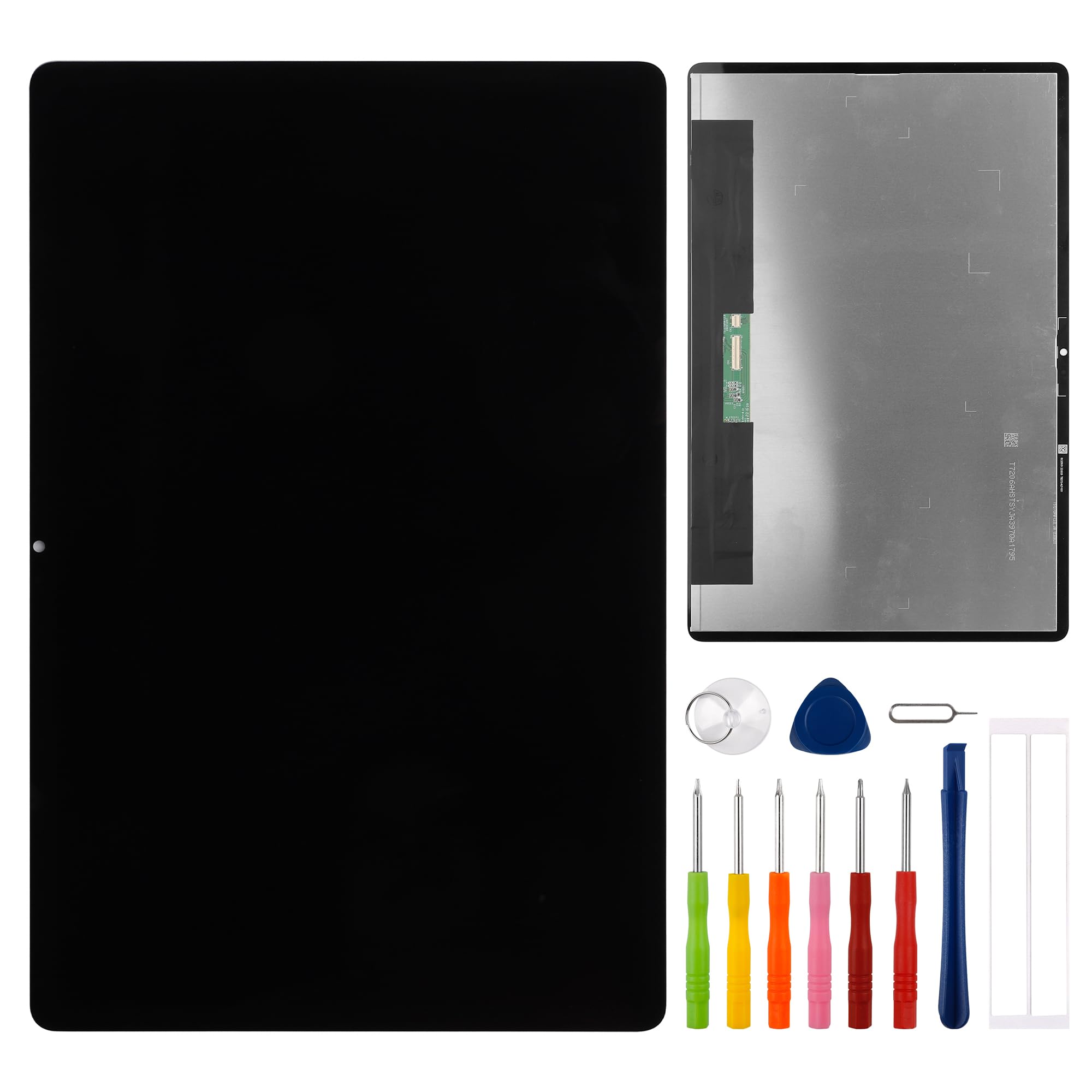 Visiodirect® Ecran Complet : Vitre Tactile + Ecran LCD Compatible Avec Lenovo Tab P12 2023 Taille 12.7" Noir TB370 / TB-370FU + Kit Outils