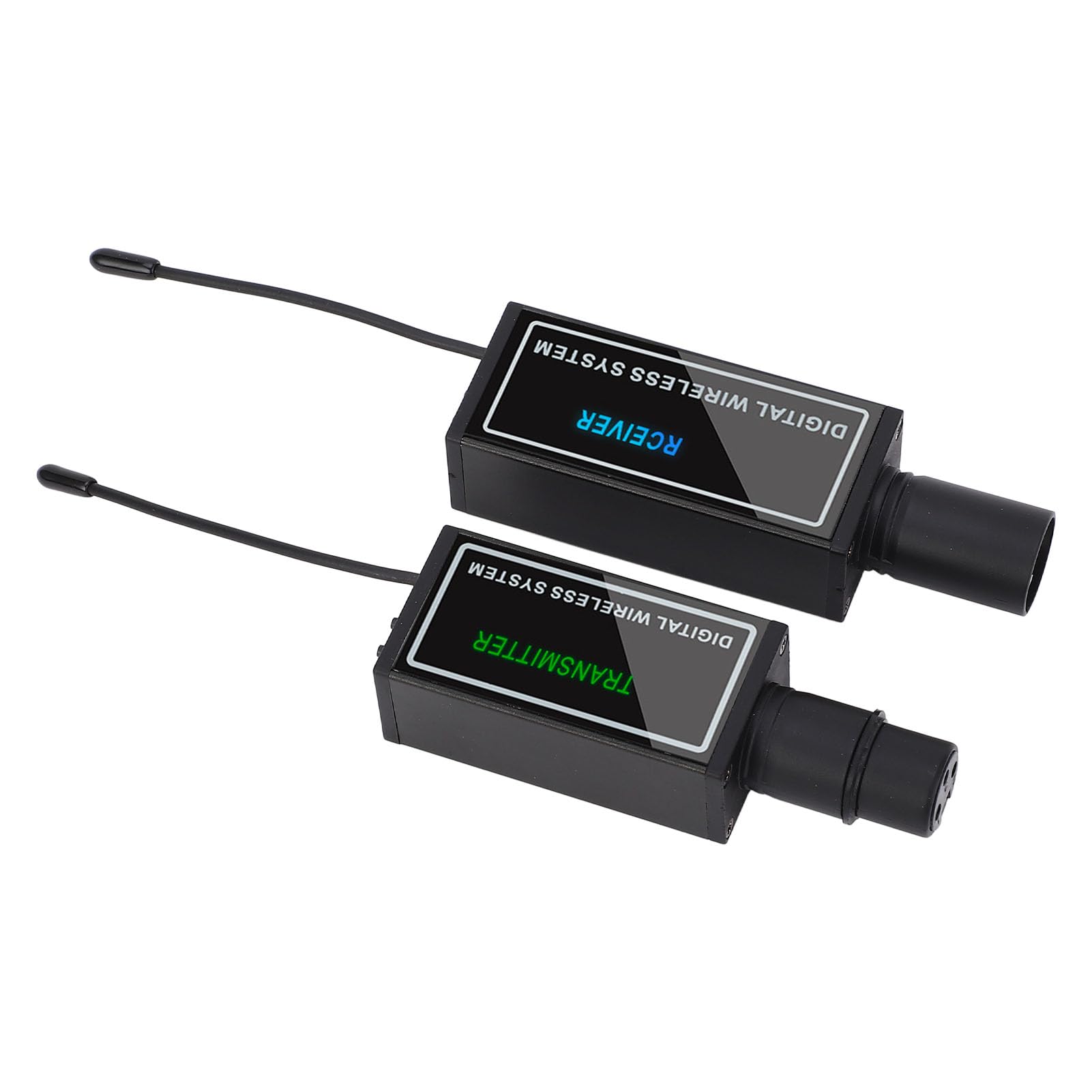 Ricevitore trasmettitore microfono wireless Adattatore XLR USB UHF per fotocamera mixer audio Nero