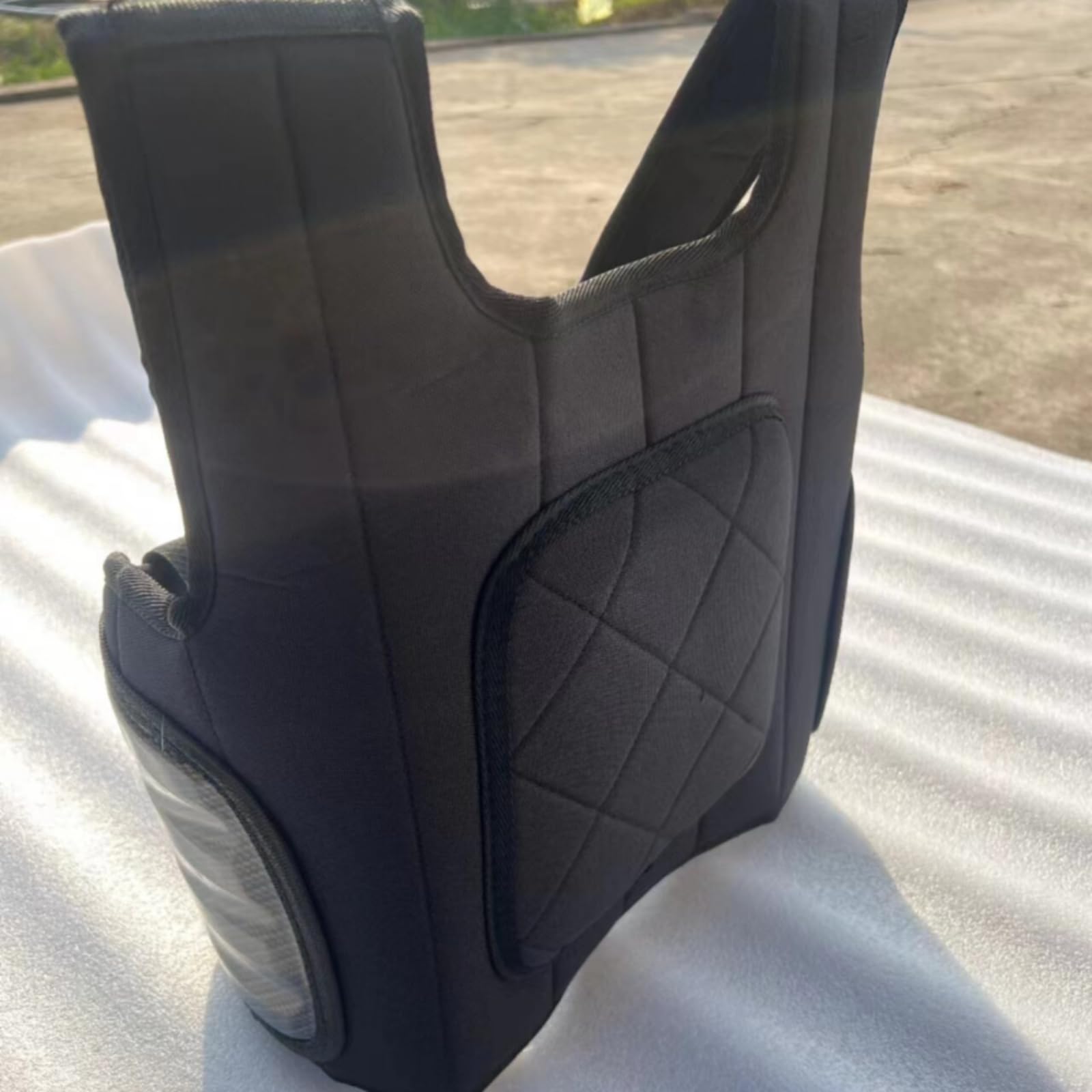 Chaleco Protector Karting Graneado Protector Pecho Costillas Tirantes Anchos Deportiva