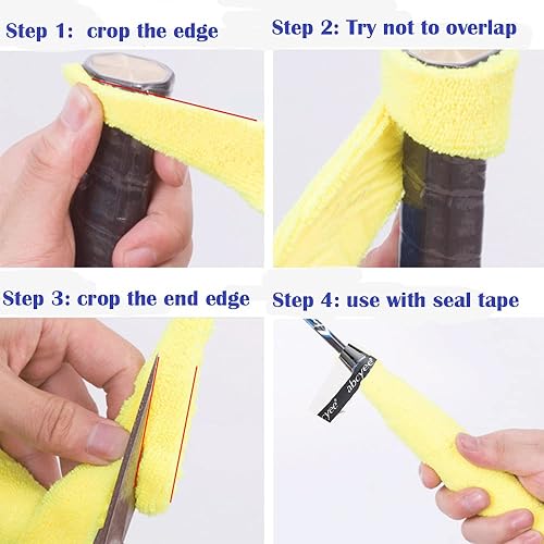 Miniatura 2 de 5M - Cinta absorbente para raqueta de tenis, raqueta de bádminton, agarre antideslizante, rollo de cinta de toalla de carrete grande para raqueta de