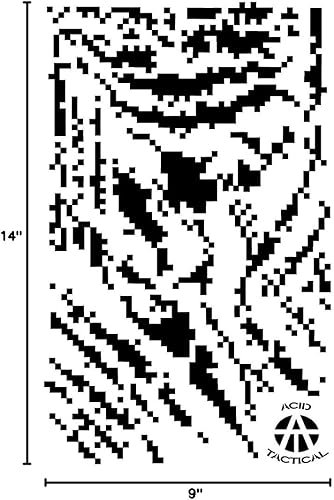 Miniatura 6 de Acid Tactical Duracoat Cerakote Gun - Paquete de 3 plantillas de pintura en aerosol de vinilo con rayas digitales de 9 x 14 pulgadas, diseño de