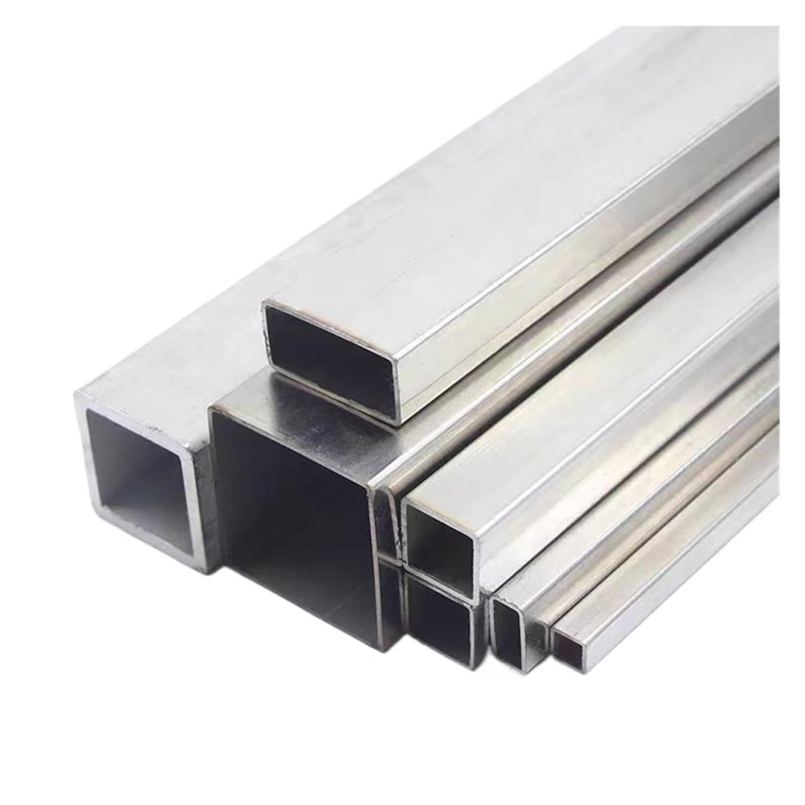 Tubo cuadrado de aluminio Longitud plana industrial 500m m del soporte rectangular del tubo cuadrado de acero inoxidable de todos los tamaños(12x12x1mm 2Pcs)