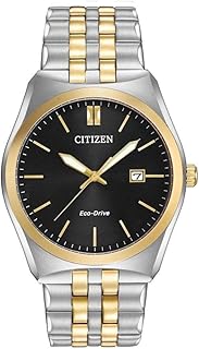 Citizen Men's Classic Corso Eco-Drive Watch, 3-Hand Date, Luminous Hands and Markers, Two-Tone Stainless Steel