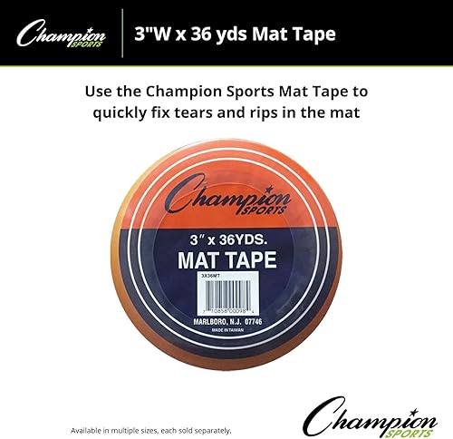 Miniatura 8 de Champion Sports Wrestling and Gymnastic Floor Mat Cinta transparente  Múltiples anchos y longitudes