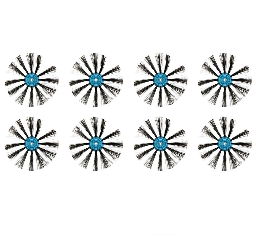 Replacement Main Side Brush Hepa Filter Mop Rag Cloth Compatible with Bissell 3115 / EV675 Robot Vacuum Cleaner Accessories (8 Side Brush)