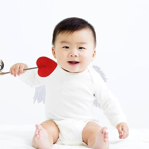 Miniatura 3 de Gadpiparty 1 juego de disfraz de cupido de ángel, arco de cupido y flechas, alas de halos, diadema para recién nacido, accesorios para fotos, día de