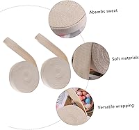 Vista 4 de ORFOFE Vendajes tubulares de algodón Stockinette 2 rollos 2.0 in x 32.8 ft ligero y transpirable para soporte de pierna de brazo de muñeca