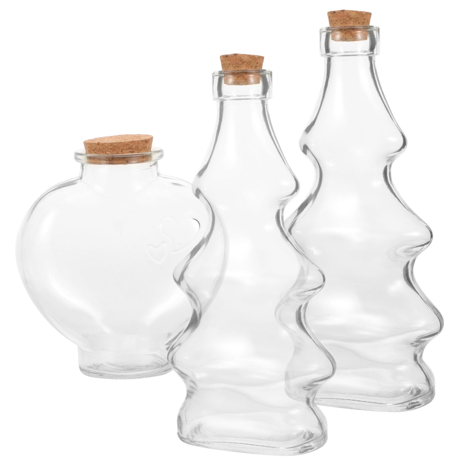 Bouteilles verre avec bouchons liège Toyvian pour cérémonie de sable mariage et bouteilles souhait